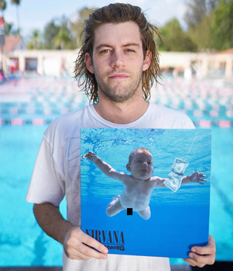 The Nirvana baby is all grown-up 25 years later, and recreated the iconic Nevermind album 