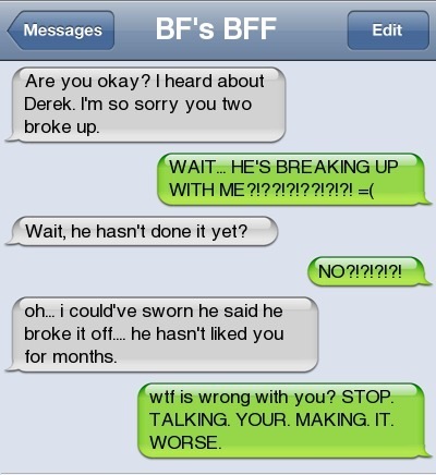 10 Of The Best Break Up Texts Ever!