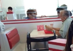Photo Of Veteran Eating Alone Goes Viral