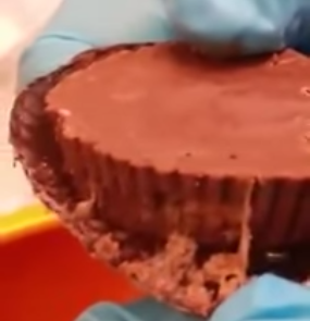 needle in reese's candy bar