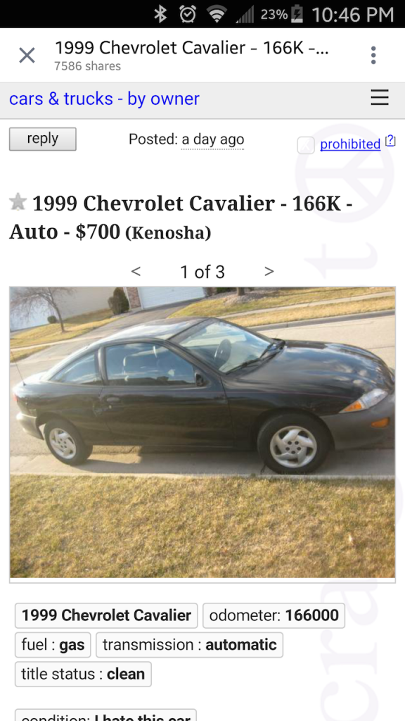 The Most Honest Craigslist 'Car For Sale' Ad YouWill Ever See!