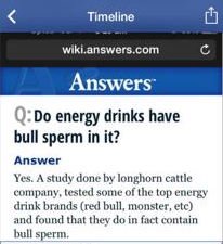 Energy Drinks Contain Ingredient Extracted From Bull Urine And Semen