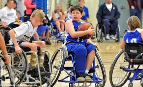 kid in wheelchair crying while playing basketball :(