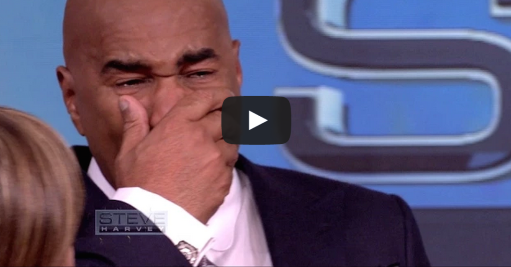 Steve Harvey Breaks Down In Tears When He Sees His Birthday Surprise